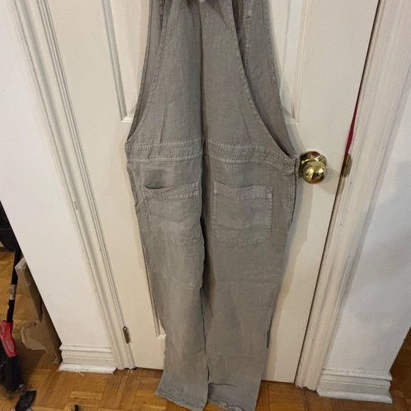 James PERSE JUMPSUIT overalls cotton linen look - Picture 4 of 7